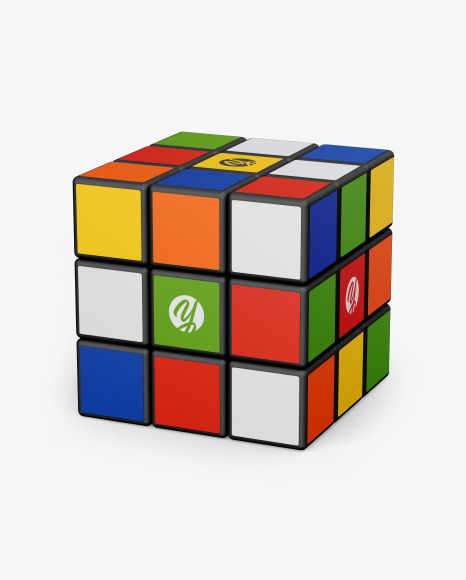 Matte Rubik's Cube Mockup