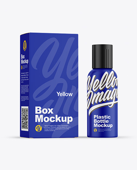 Paper Box & Matte Bottle Mockup