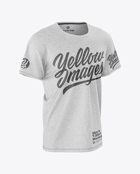 Melange Men’s T-shirt Mockup