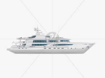 Yacht Mockup - Side View