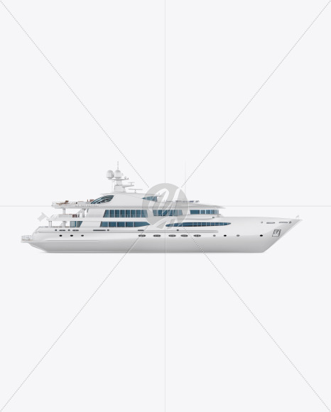 Yacht Mockup - Side View