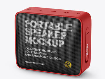 Portable Speaker Mockup