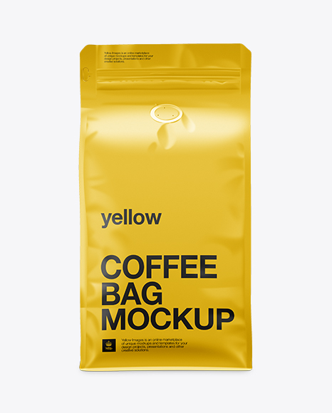 Coffee Bag Mockup / Front View