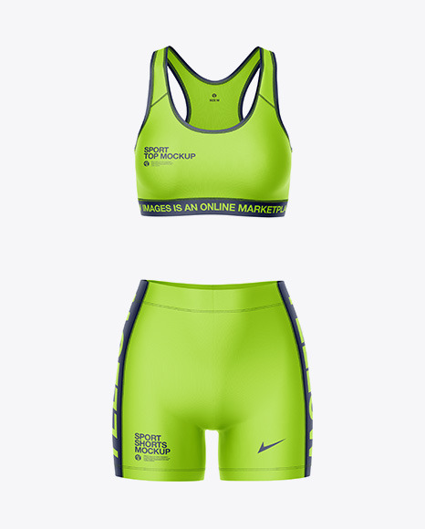 Women's Sport Kit Mockup - Front View