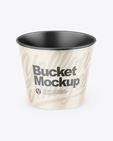 Matte Bucket Mockup