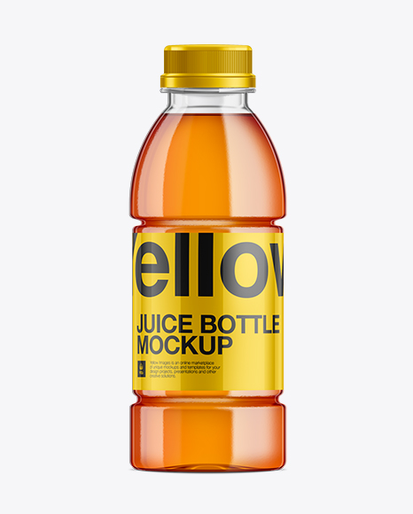 500ml Clear PET Bottle Mockup