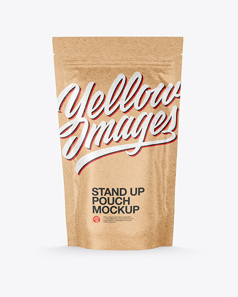 Kraft Stand Up Pouch Mockup