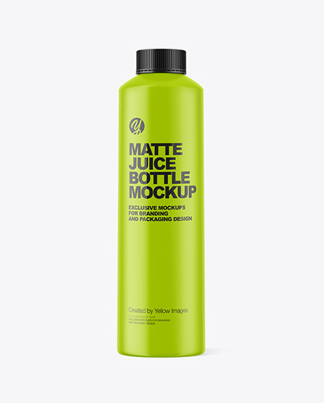 Matte Juice Bottle Mockup