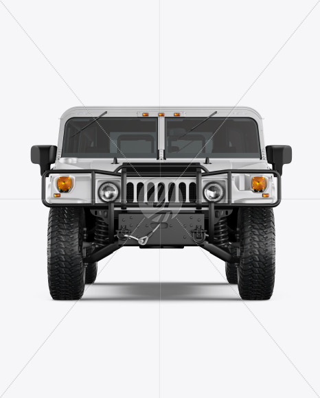Off-Road SUV Mockup - Front View