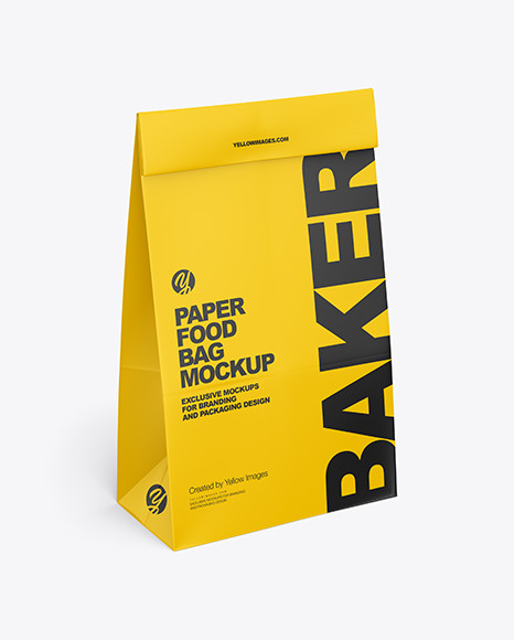 Paper Food Bag Mockup