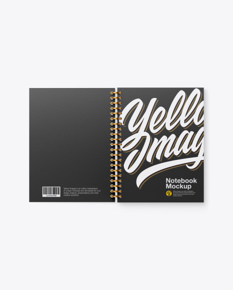 Opened Paper Notebook Mockup
