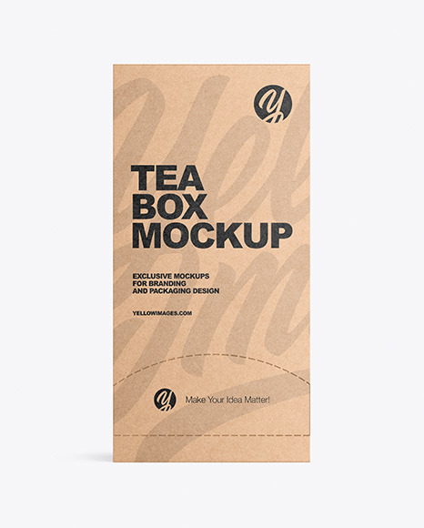Tea Kraft Box Mockup