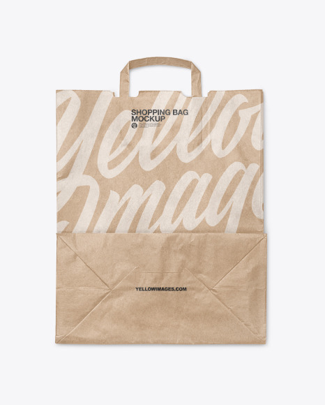 Kraft Shopping Bag Mockup