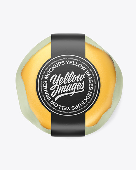 Cheese Wheel with Cover Mockup