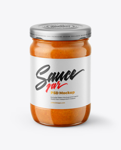 Curry Sauce Jar Mockup