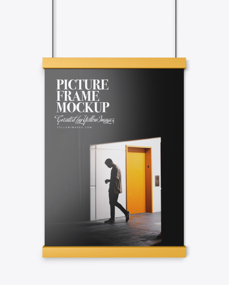 Glossy Picture Frame Mockup