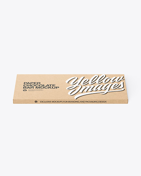 Kraft Paper Chocolate Bar Mockup