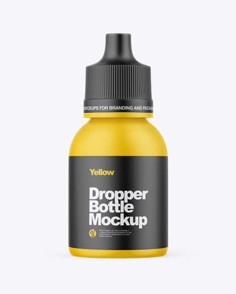 Matte Bottle With Dropper Mockup