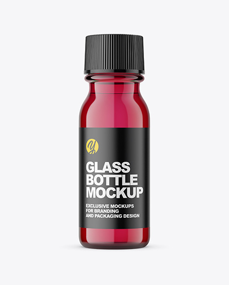 Glass Pharmacy Bottle Mockup