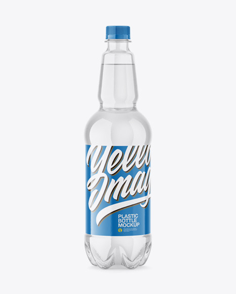 Clear Plastic Water Bottle Mockup