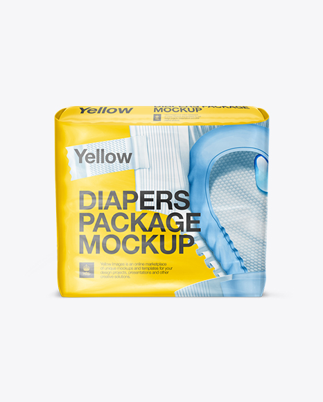 Baby Diapers Pack Mockup