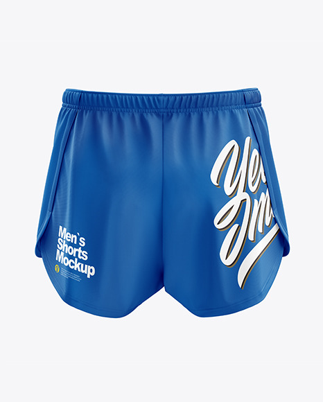 Men’s Split Shorts mockup (Back View)
