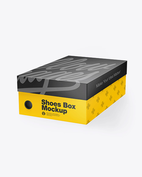 Glossy Shoes Box Mockup