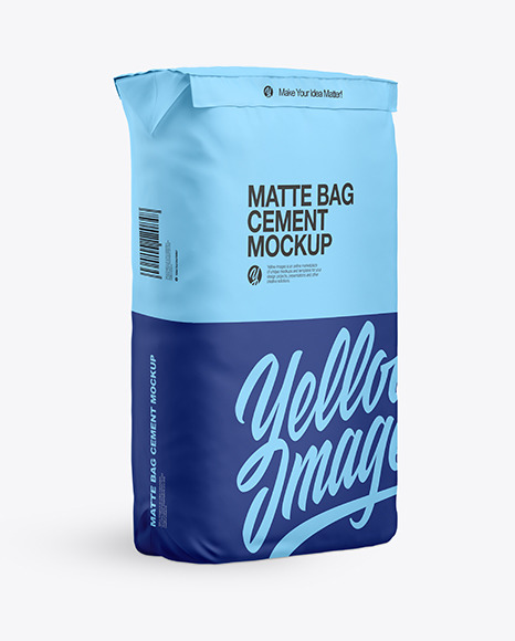 Matte Paper Cement Bag Mockup