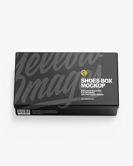 Glossy Shoes Box Mockup