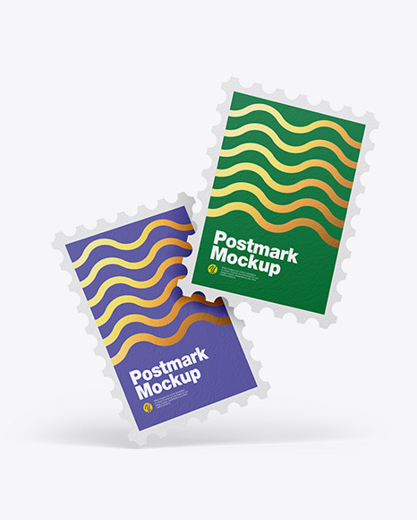 Textured Postmarks Mockup