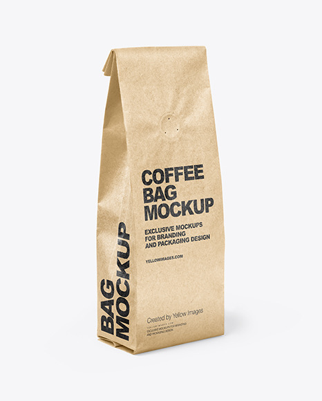 Kraft Coffee Bag Mockup