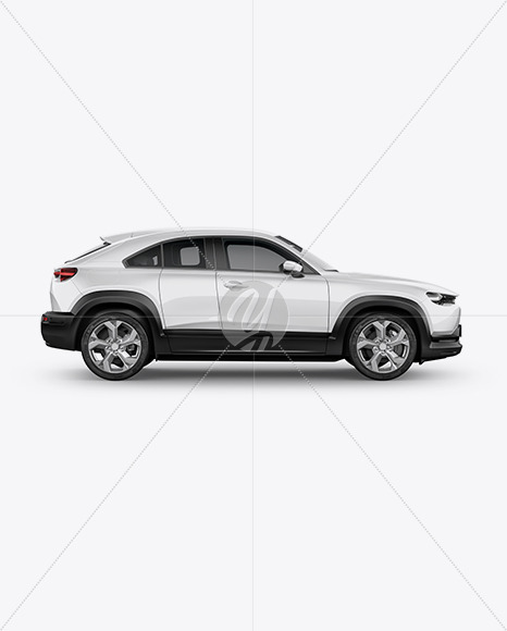 Compact Crossover SUV Mockup - Side View