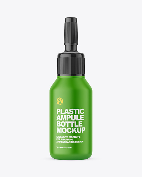 Plastic Ampule Bottle Mockup