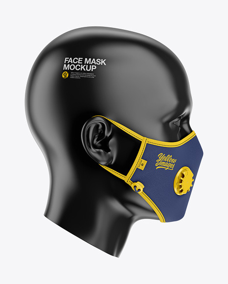 Anti-Pollution Face Mask with Exhalation Valve - Side View