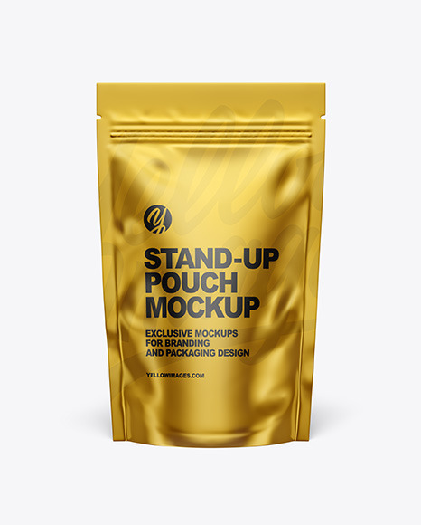 Metallic Stand-up Pouch Mockup