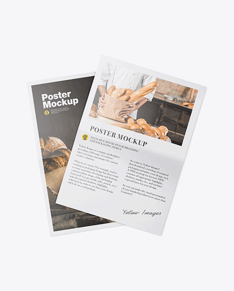 Two Glossy Posters Mockup