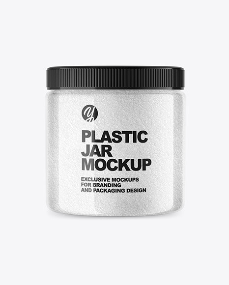 Clear Plastic Jar Mockup