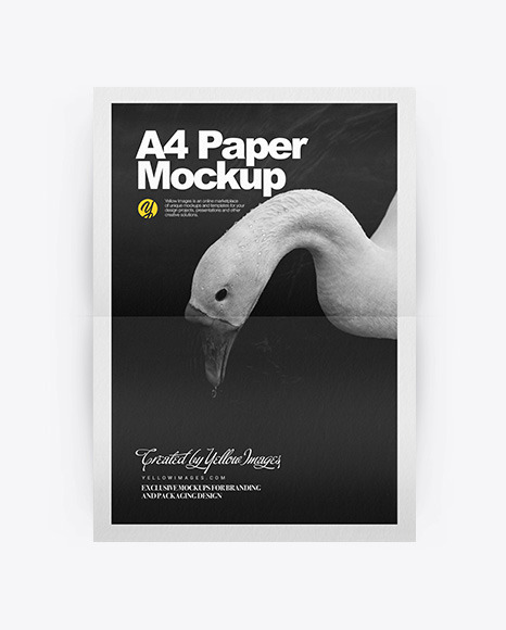 A4 Paper Mockup