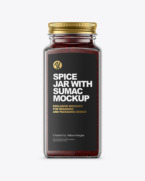 Spice Jar with Sumac Mockup