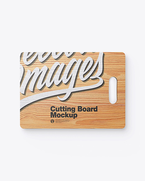 Wooden Cutting Board Mockup