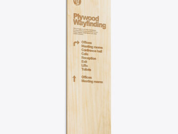 Plywood Wayfinding Mockup