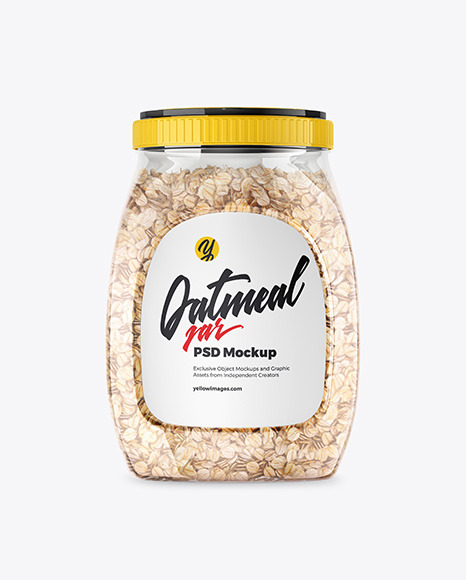 Oatmeal Jar Mockup