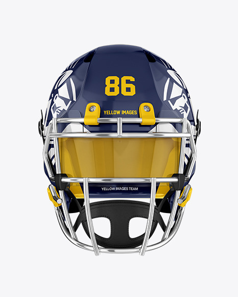 American Football Helmet Mockup - Front View
