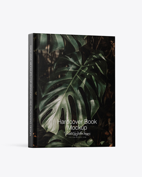 Hardcover Book w/ Fabric Cover Mockup