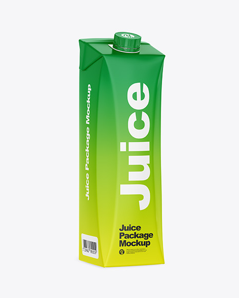Matte Juice Carton Package Mockup