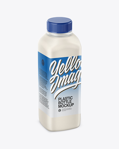 Plastic Milk Bottle Mockup