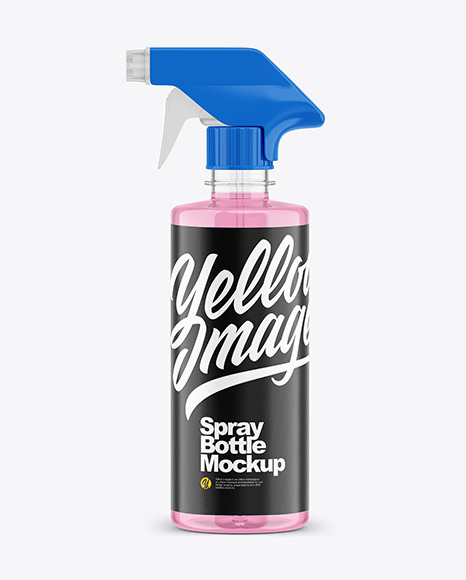 500ml Clear Spray Bottle Mockup