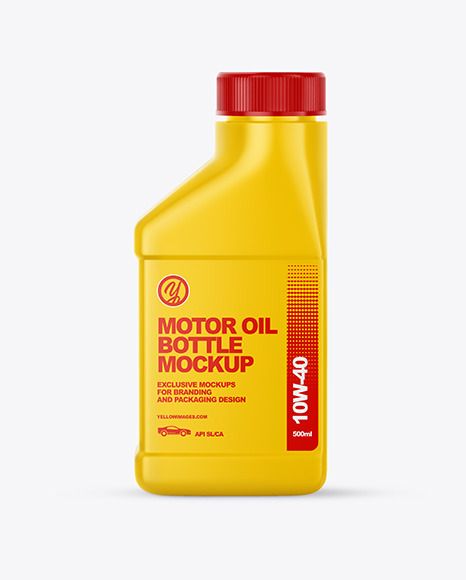 Motor Oil Bottle Mockup