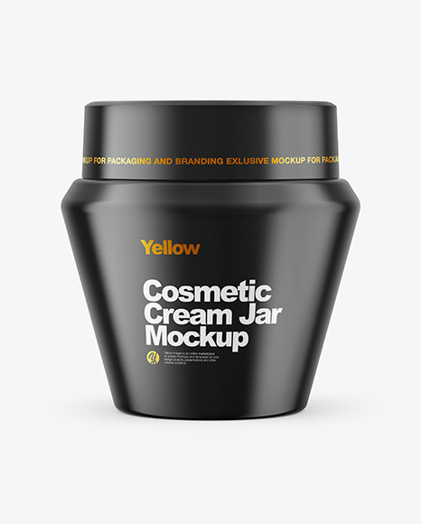 Glossy Cream Jar Mockup