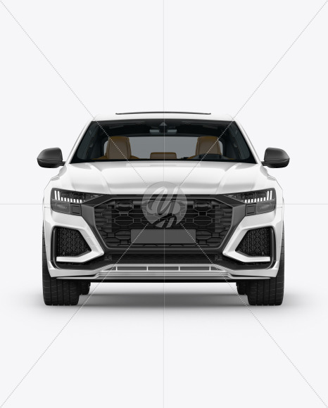 Coupe Crossover SUV Mockup - Front View